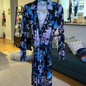 DVF long sleeved wrap dress. Wear to work or a night out